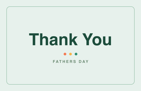 Printable thank-you card for Fathers Day